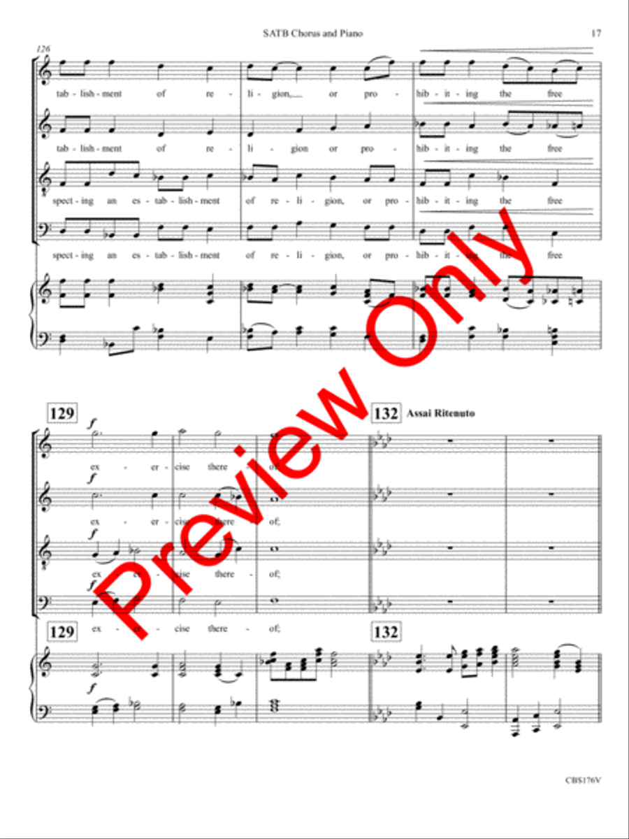 We the People of the United States 4-Part scores gallery preview page 20