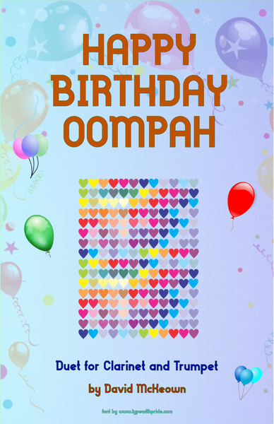 Happy Birthday Oomaph, for Clarinet and Trumpet Duet