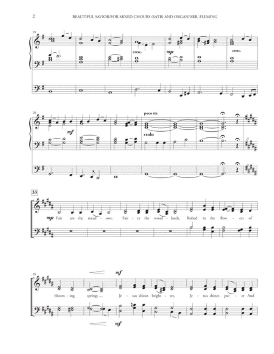 Beautiful Savior Beautiful Savior 4-Part scores gallery preview page 3