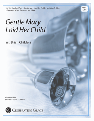 Gentle Mary Laid Her Child Handbell Part (Print)