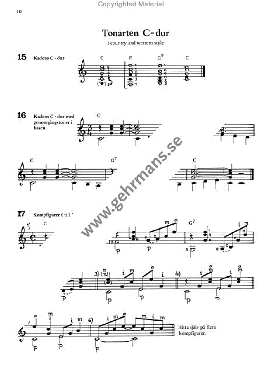 Lar dig spela gitarr 3 Guitar scores gallery preview page 6