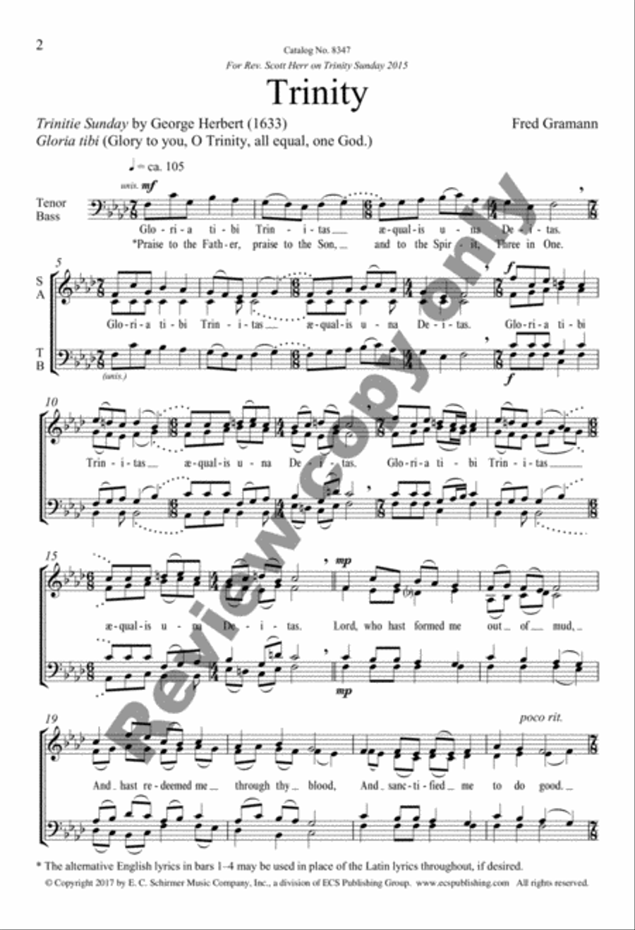 Trinity Trinity 4-Part scores gallery preview page 5