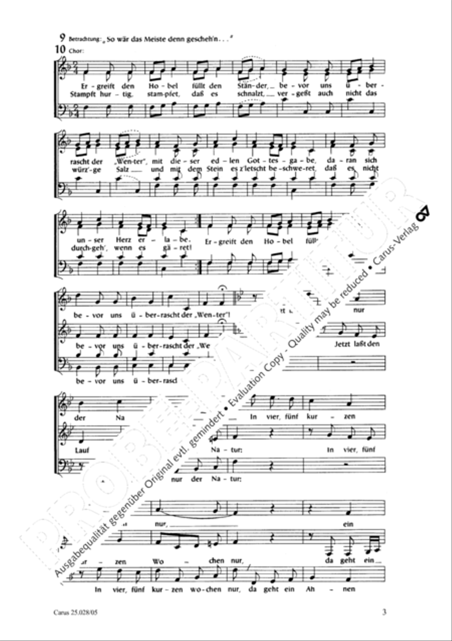 Sauerkrautkantate STB scores gallery preview page 4