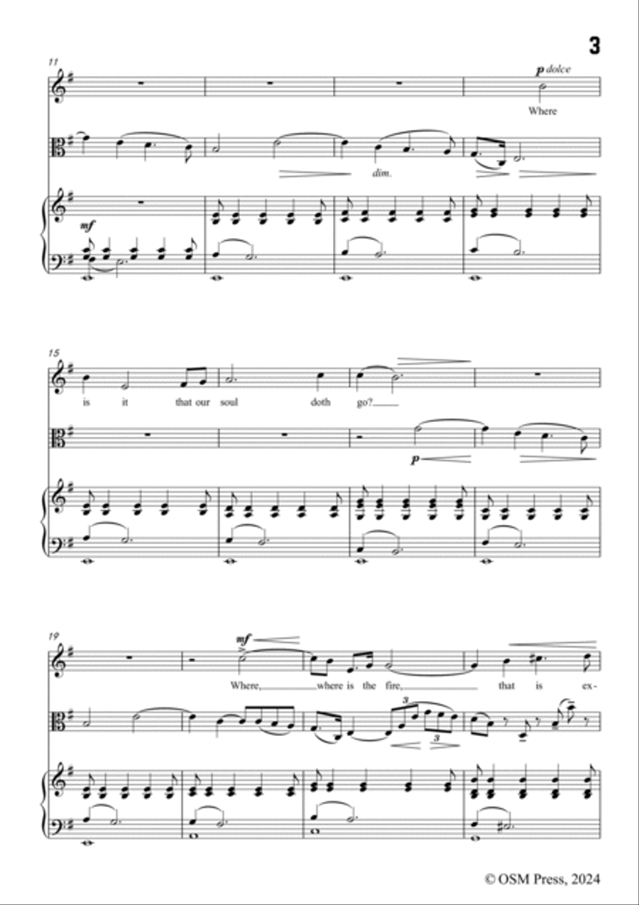 Frank Bridge-Where is it that our soul doth go,in e minor,for Voice,Viola and Piano Small Ensemble scores gallery preview page 3