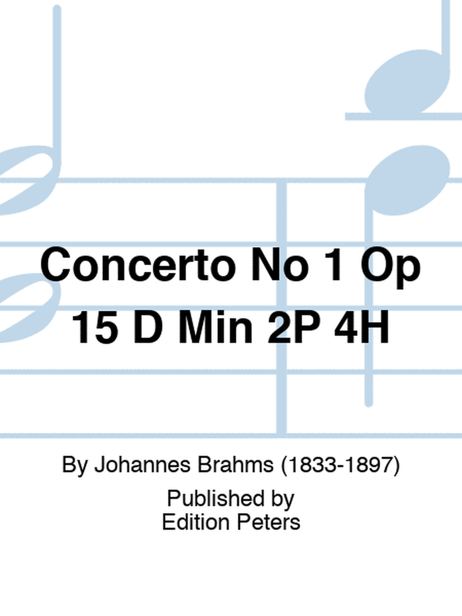 Concerto No 1 Op 15 D Min 2P 4H
