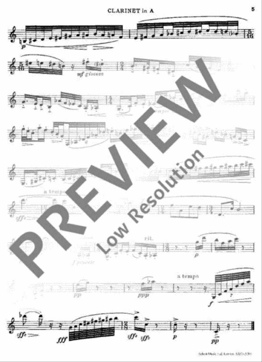 Capriccio Capriccio Clarinet scores gallery preview page 6