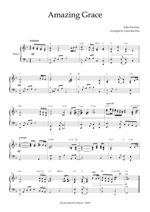 Book cover for Amazing Grace (Piano intermediate 2) Chords
