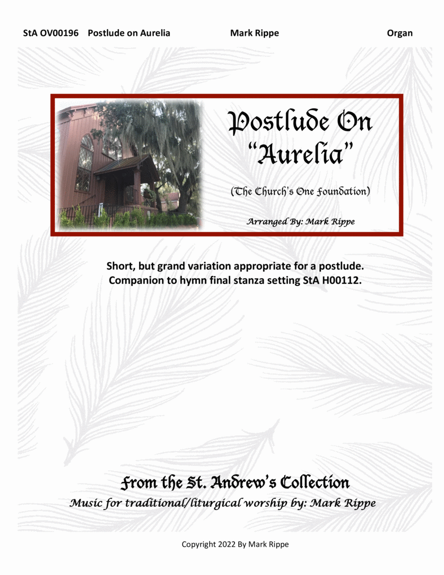 Postlude on "Aurelia" (The Church's One Foundation) StA OV00196 image number null