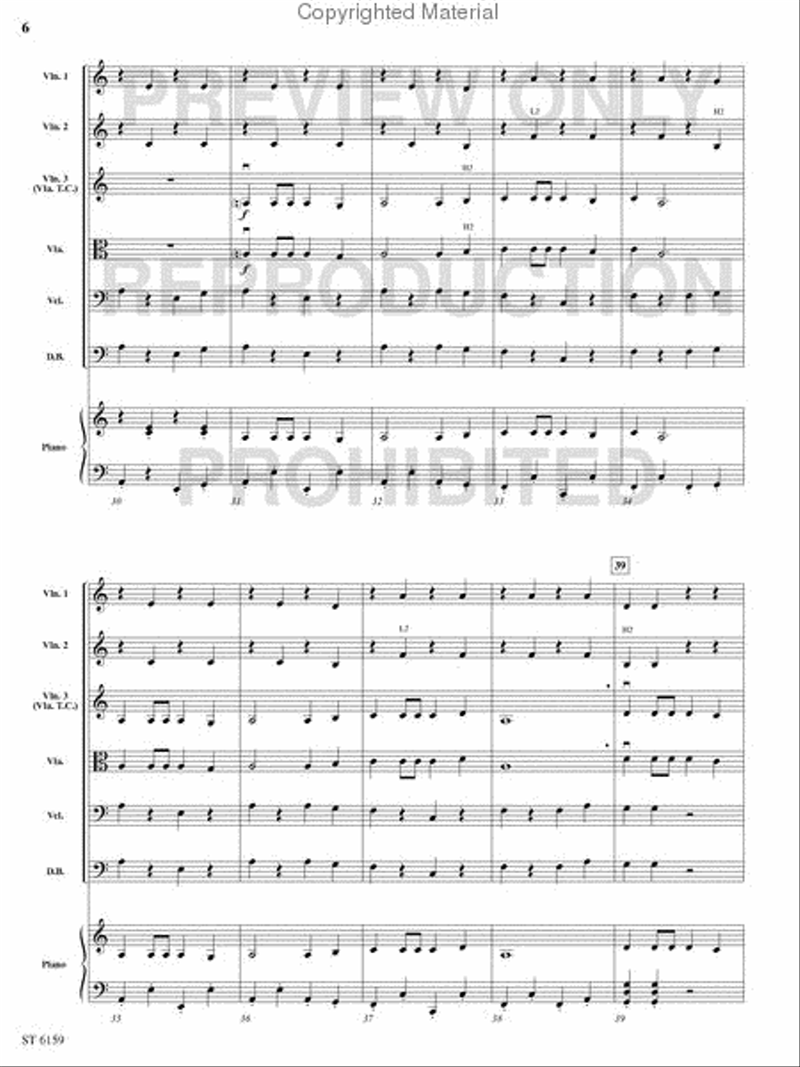 Riders in the Night String Orchestra scores gallery preview page 5