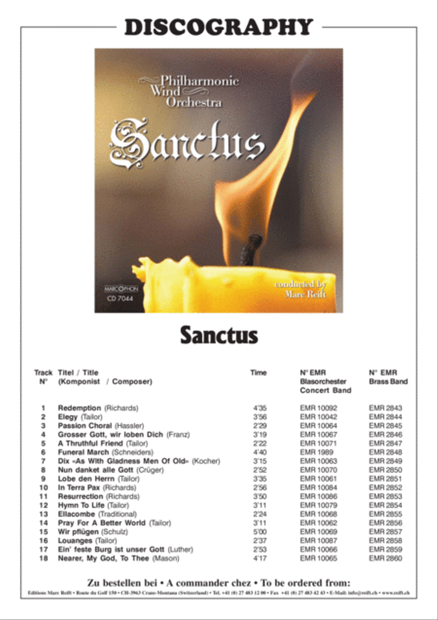 Nun danket alle Gott Concert Band scores gallery preview page 3
