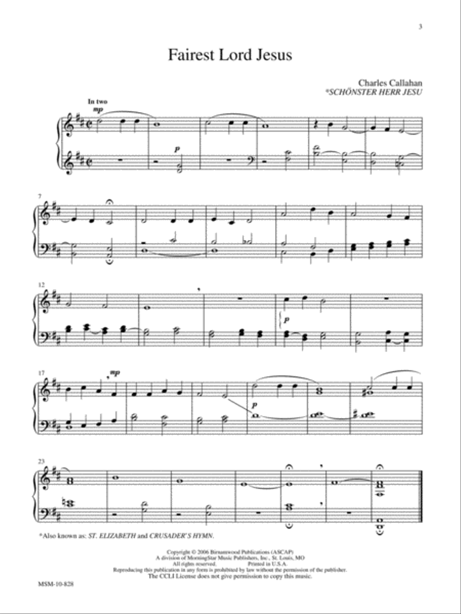 Meditation on Soul of My Savior Organ scores gallery preview page 1