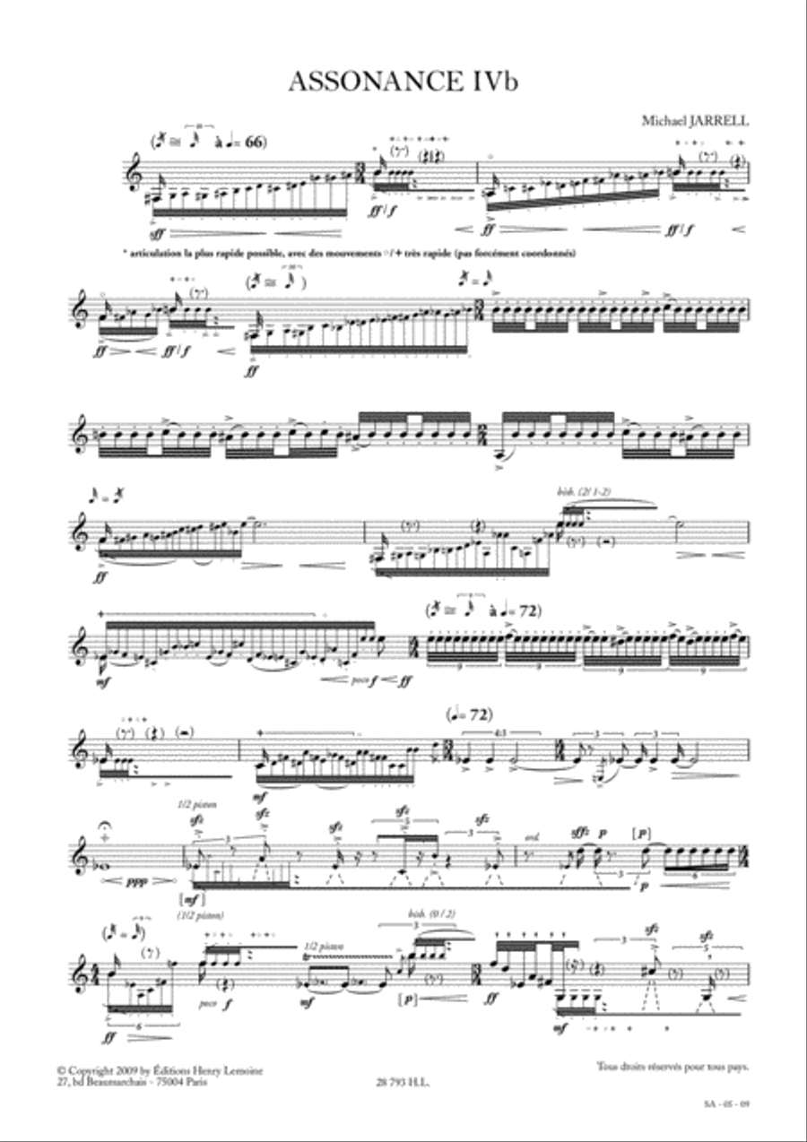 Assonance IVb Horn scores gallery preview page 2