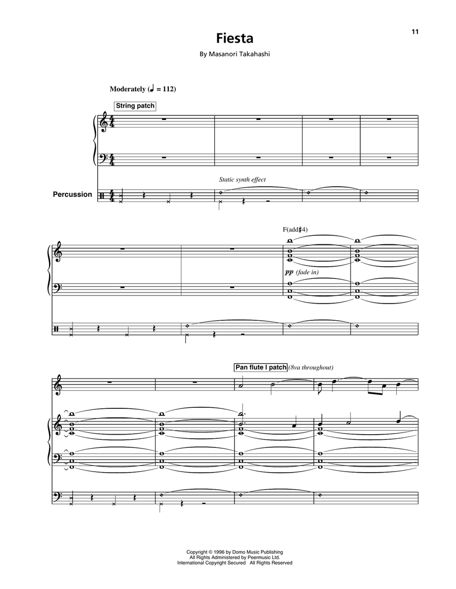 Fiesta/Space Queen (Space 2) Guitar scores gallery preview page 1