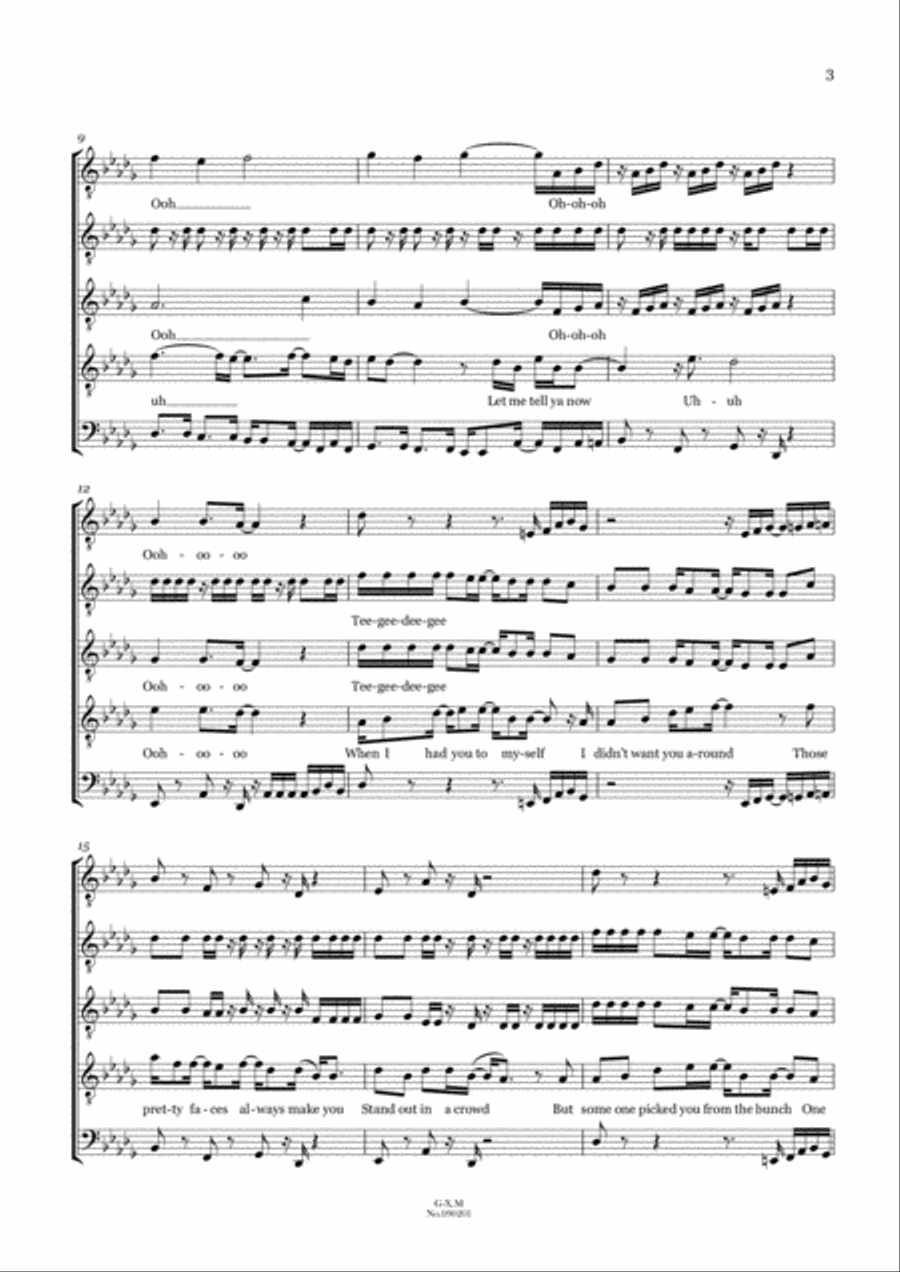 I Want You Back TTBB scores gallery preview page 3