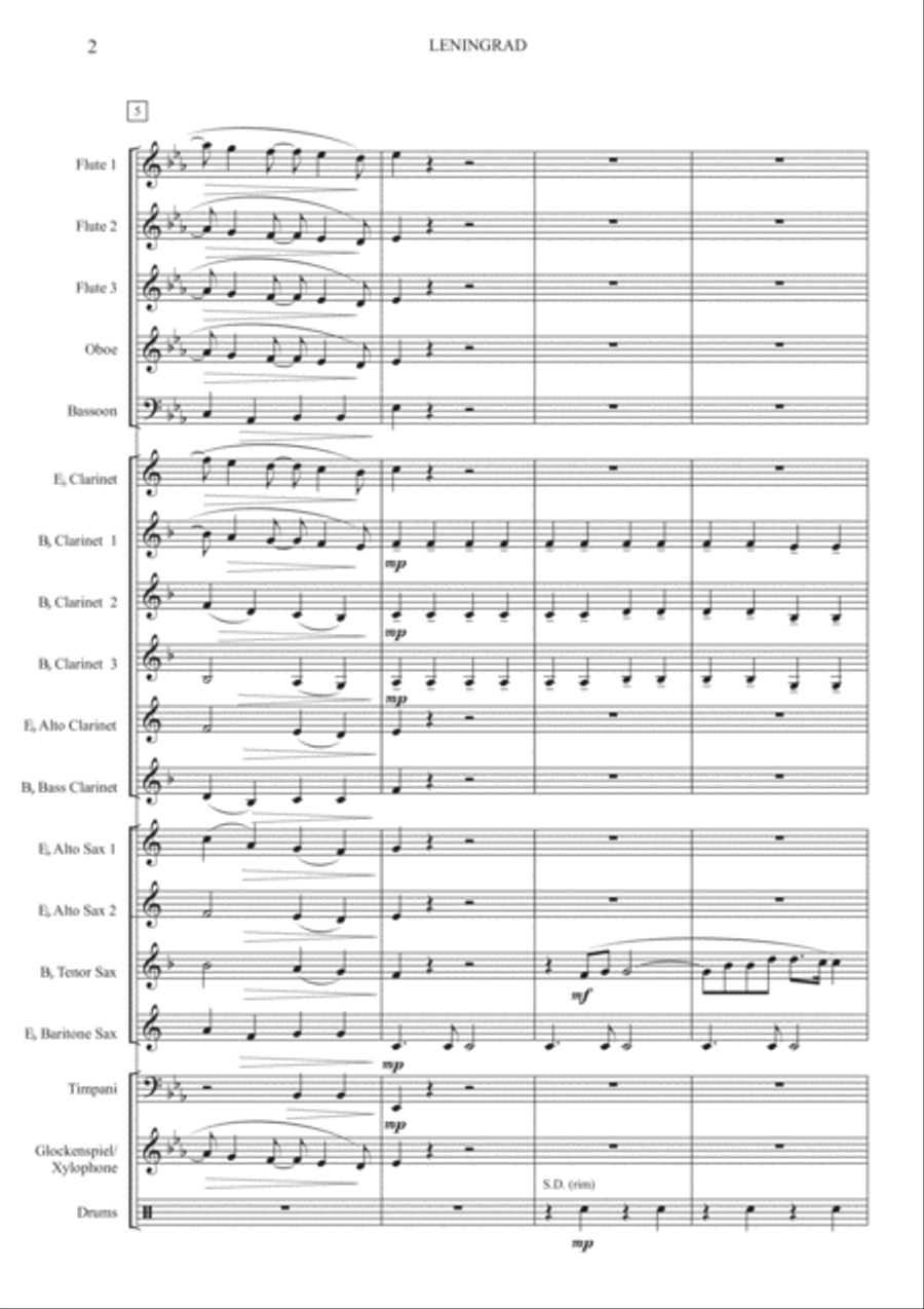 Leningrad Leningrad Large Ensemble scores gallery preview page 3