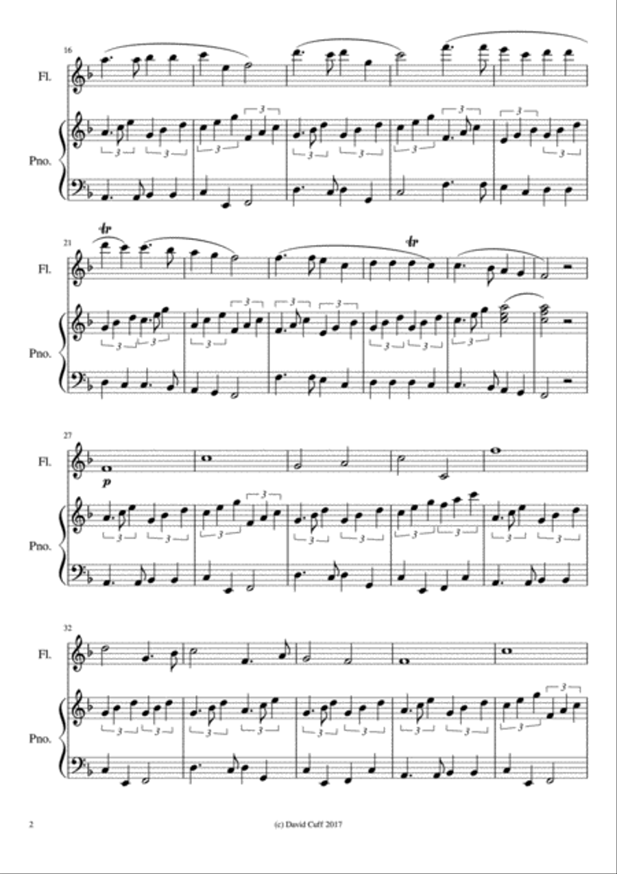 Droplets in a Shower Woodwind Duet scores gallery preview page 3