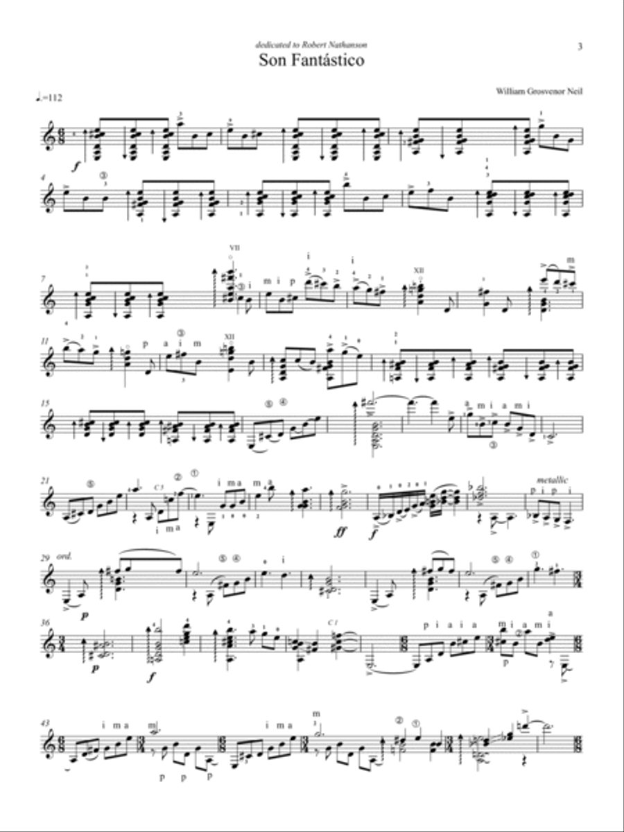 Son Fantástico for solo guitar Guitar Solo scores gallery preview page 4