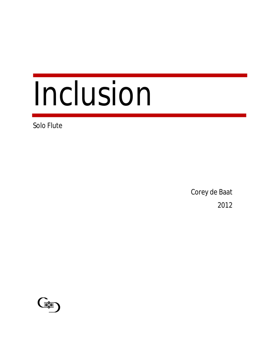 Inclusion Flute Solo scores gallery preview page 1
