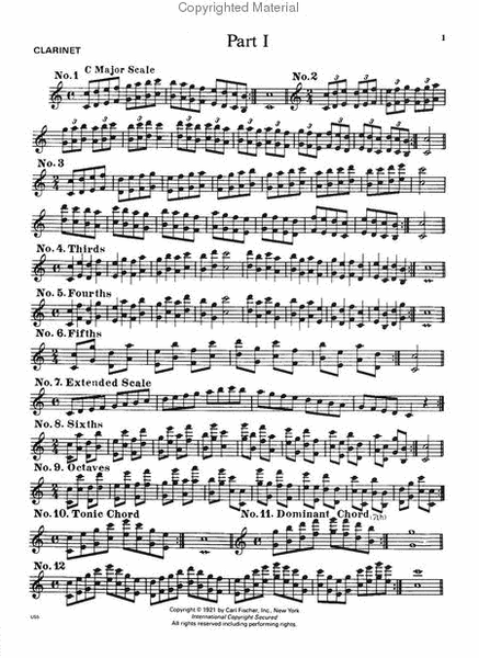 Unisonal Scales B-Flat Clarinet - Sheet Music