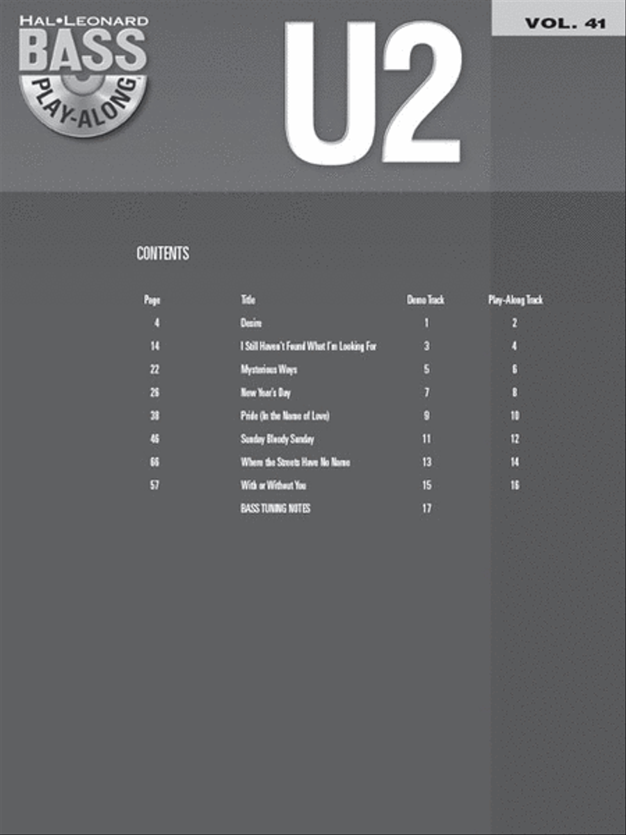 U2 U2 Collection / Songbook scores gallery preview page 2