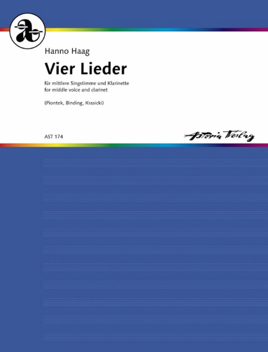 Vier Lieder op. 12 Medium Voice scores gallery preview page 1