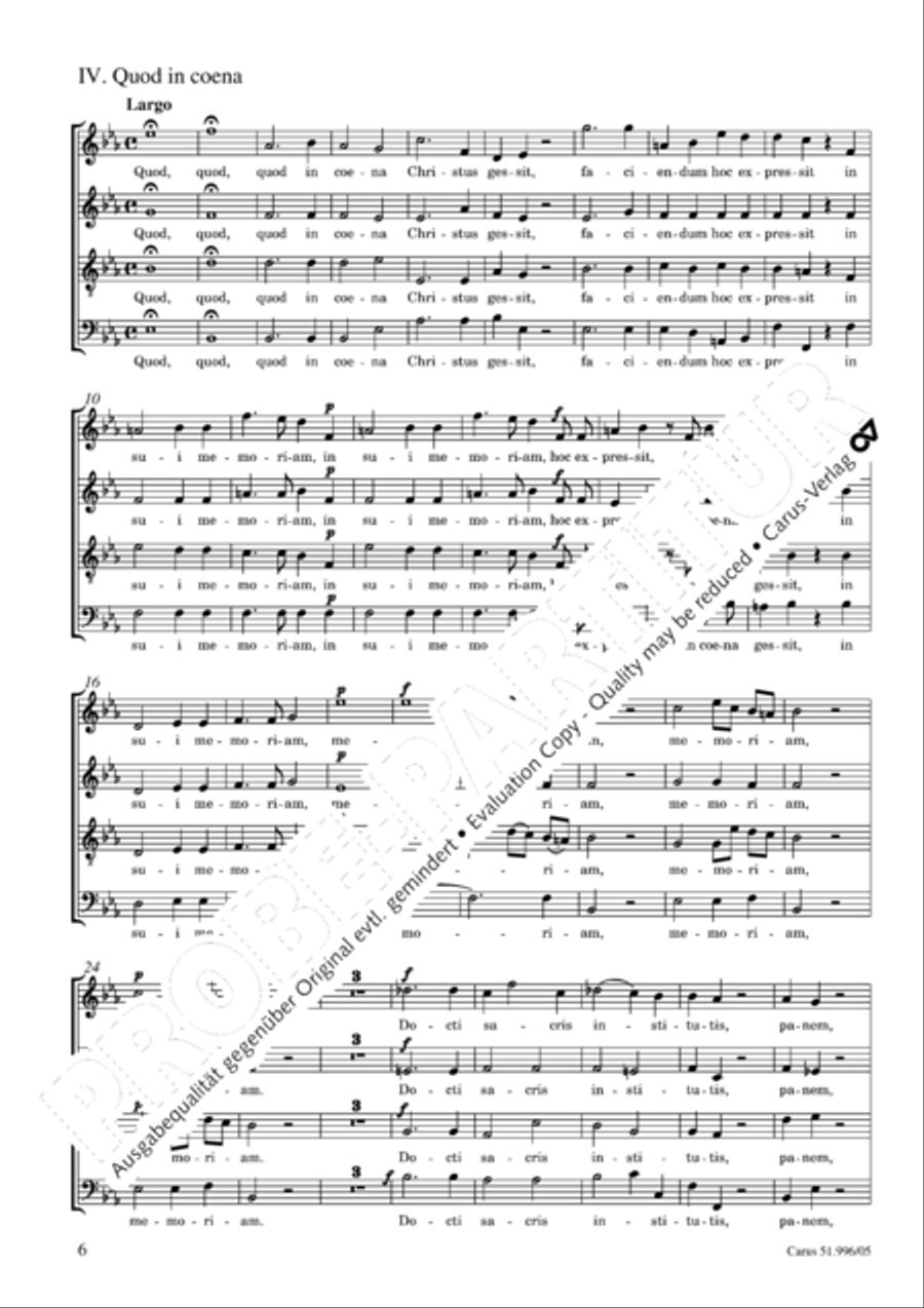Responsoria de venerabili Sacramento 4-Part scores gallery preview page 7