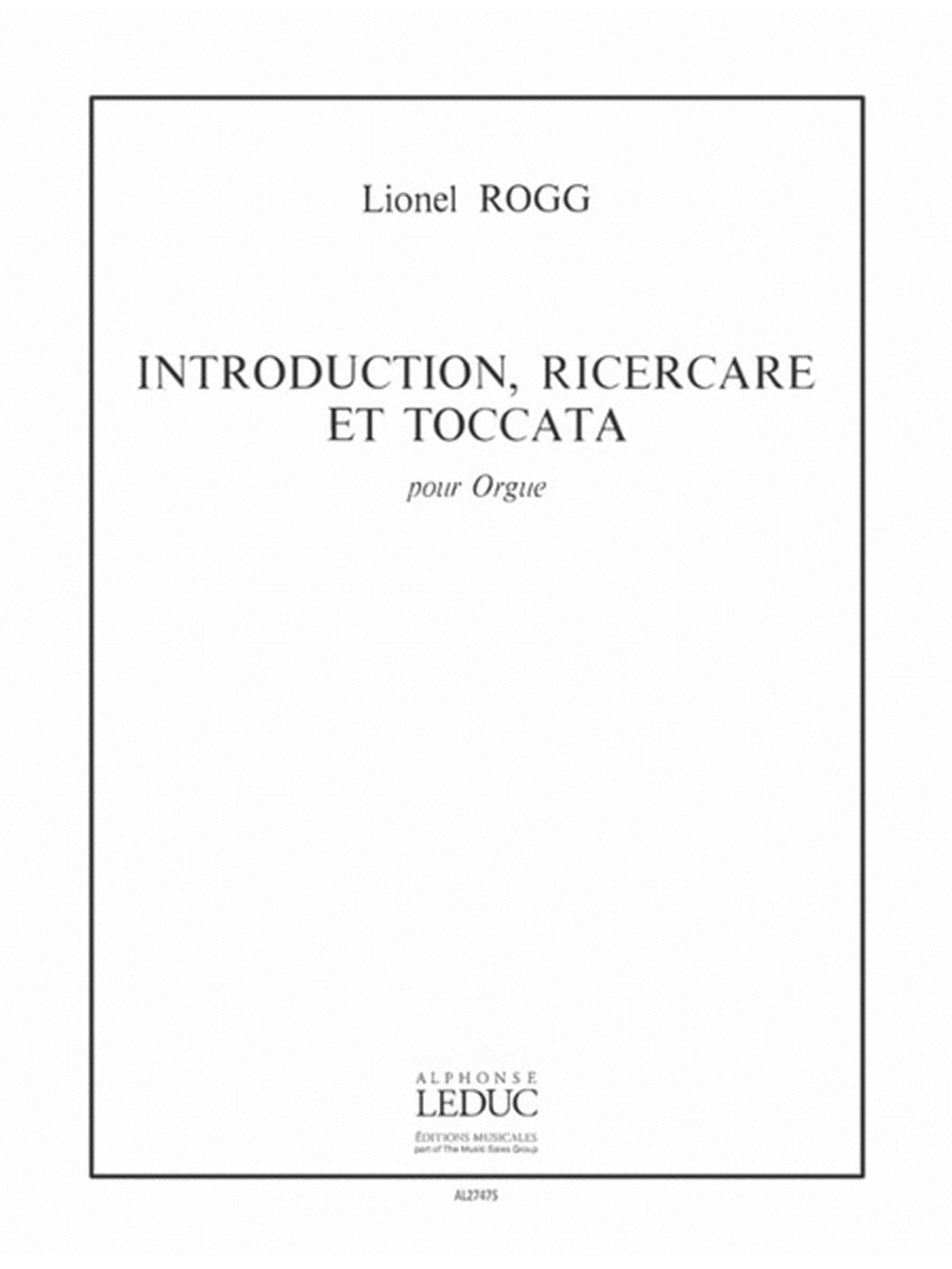 Introduction, Ricercare Et Toccata (organ)
