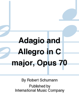 Book cover for Adagio And Allegro In C Major, Opus 70