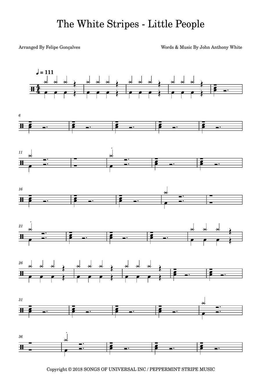 Little People Drum Set scores gallery preview page 1