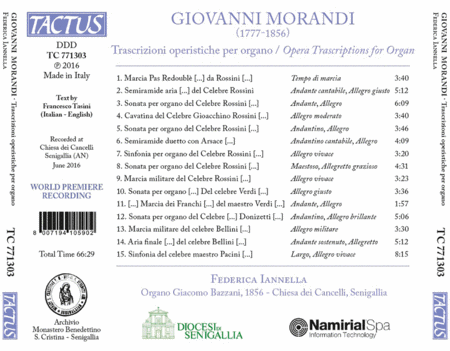 Giovanni Morandi: Opera Trascriptions for Organ