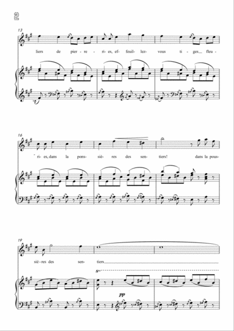 Meyerbeer-Fantaisie in A Major,for Voice and Piano Voice Solo scores gallery preview page 4