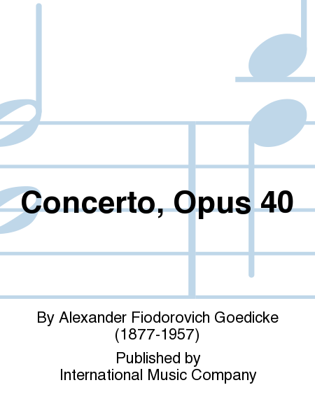 Concerto, Opus 40