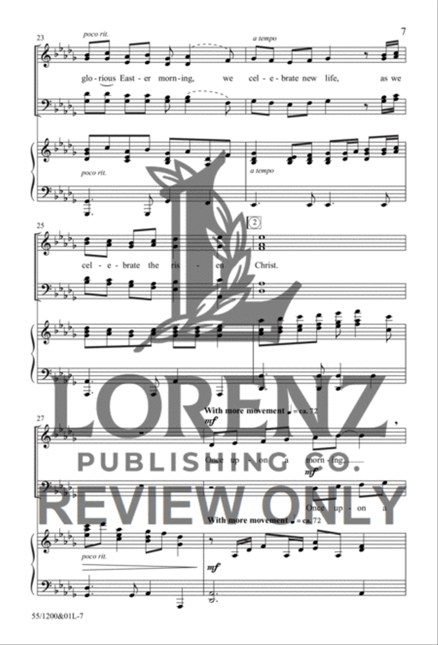 Once Upon a Morning Once Upon a Morning 4-Part scores gallery preview page 5