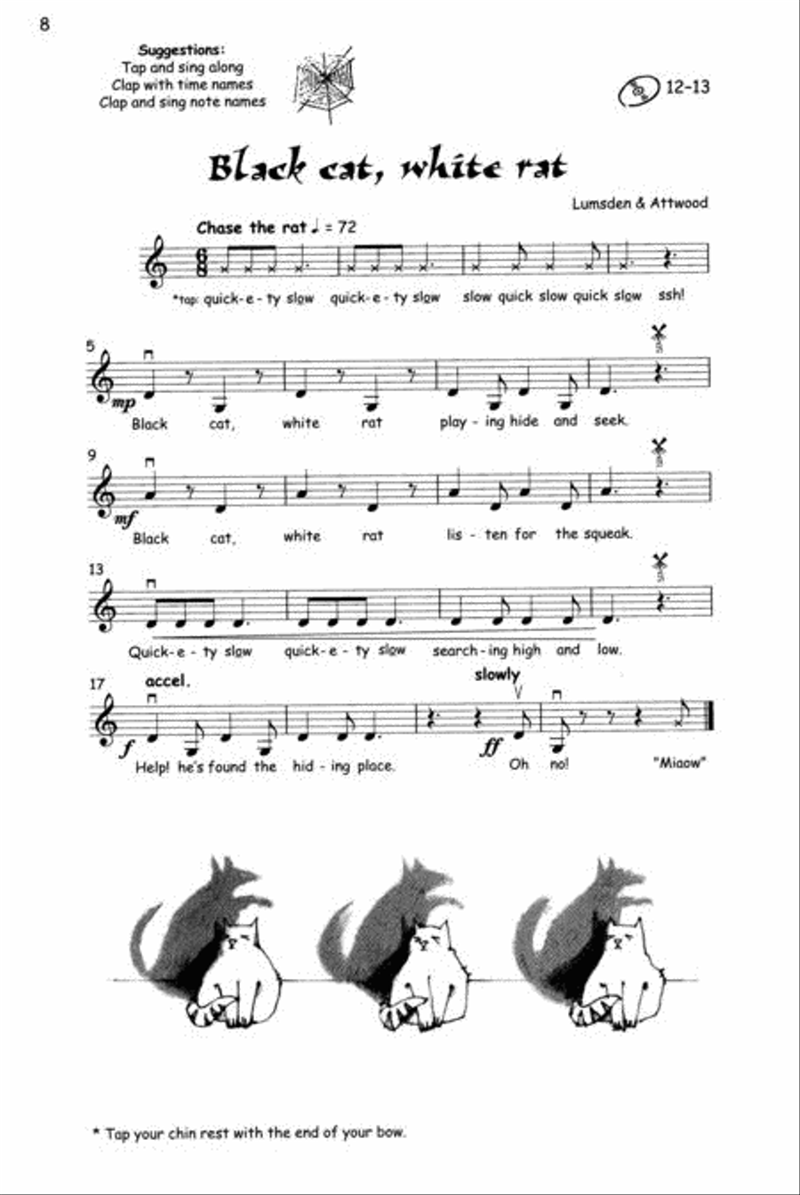 Witches' Brew for Violin and Piano -- 16 Spooky Pieces to Play and Sing [incl. CD] Violin Solo scores gallery preview page 3