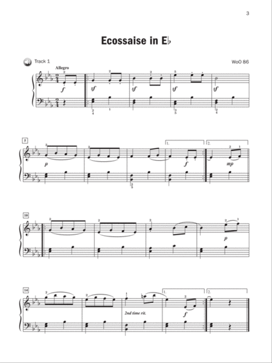 Basix Keyboard Classics Beethoven Piano Method scores gallery preview page 4