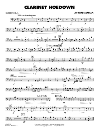 Clarinet Hoedown - Baritone B.C.
