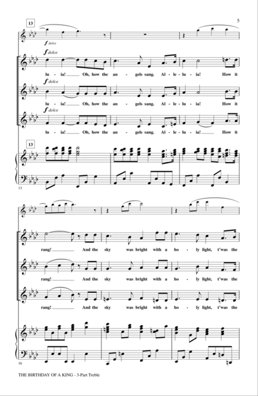 The Birthday Of A King The Birthday Of A King 3-Part scores gallery preview page 3