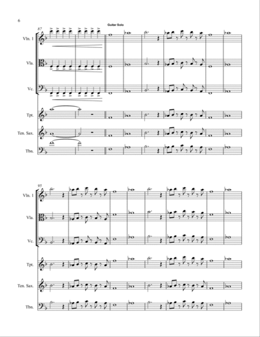 Hey Jude Large Ensemble scores gallery preview page 6
