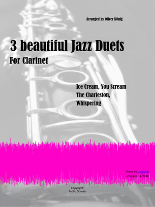 3 beautiful Jazz Duets for Clarinet