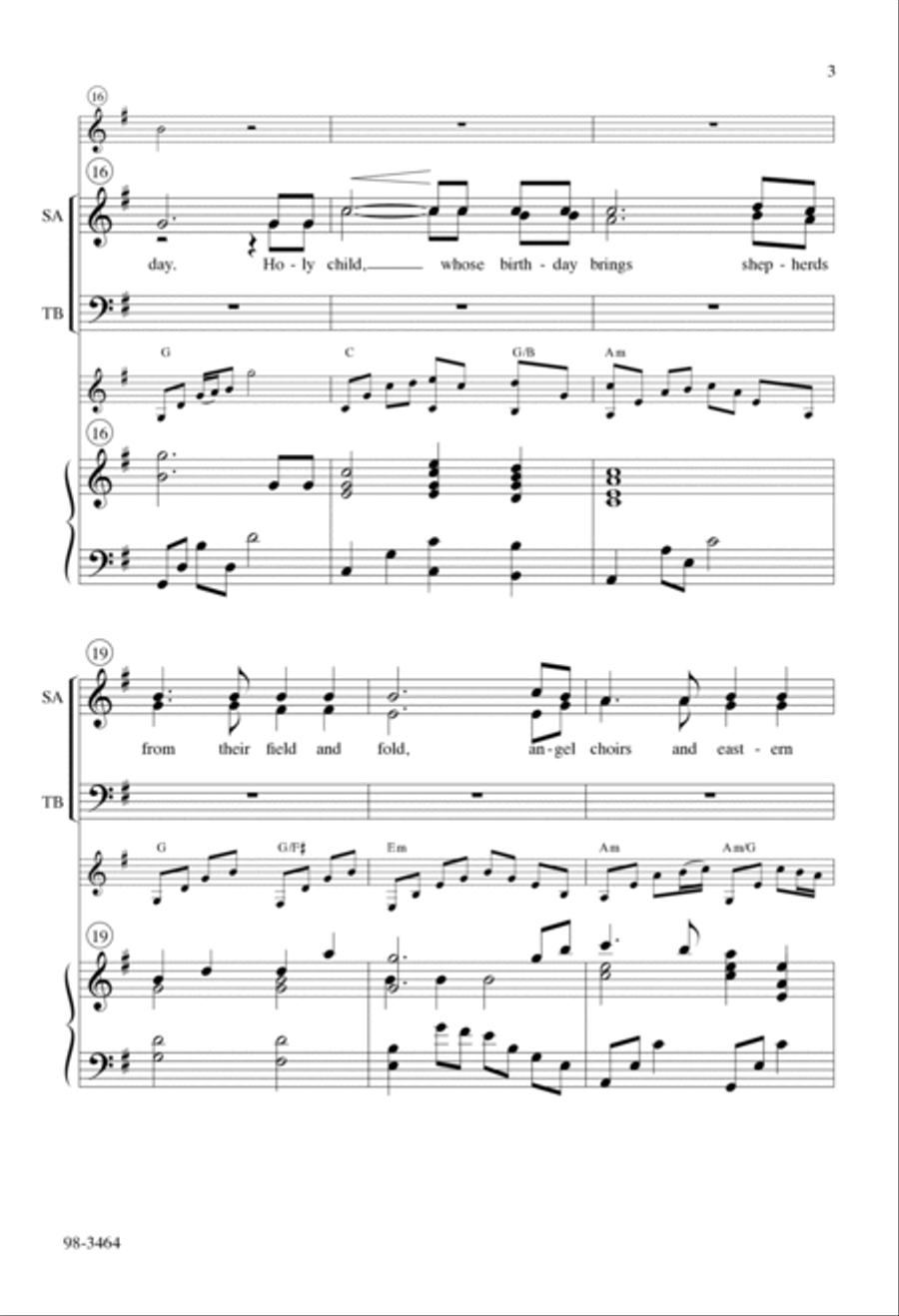 Holy Child 4-Part scores gallery preview page 4