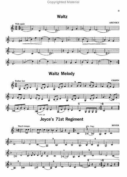Student Instrumental Course Tunes for Clarinet Technic