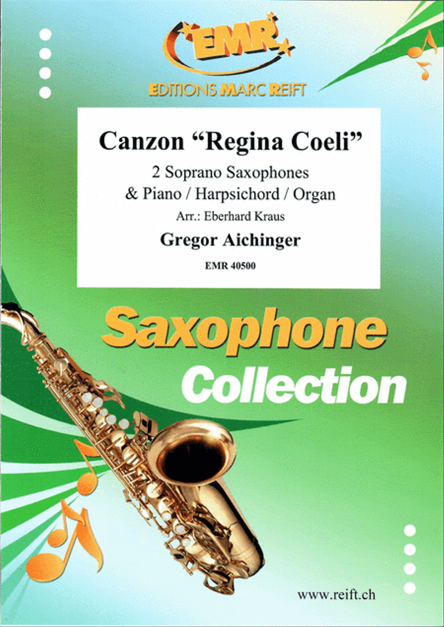 Canzon Regina Coeli Soprano Saxophone scores gallery preview page 1