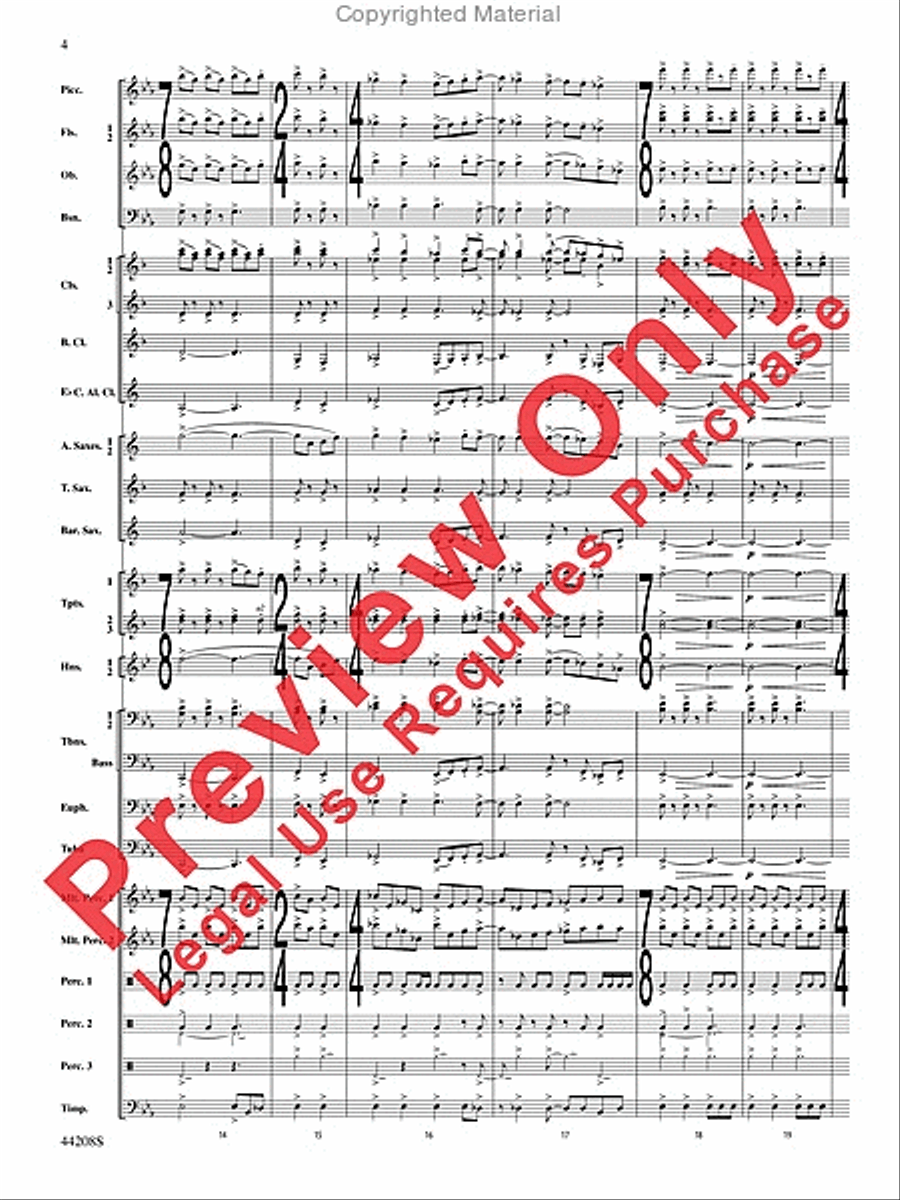 Undecim Concert Band scores gallery preview page 5