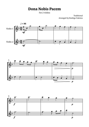 Dona Nobis Pacem - for 2 violins