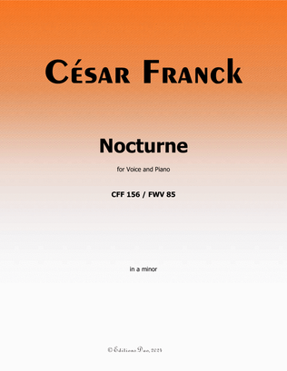 Nocturne, by César Franck, in a minor