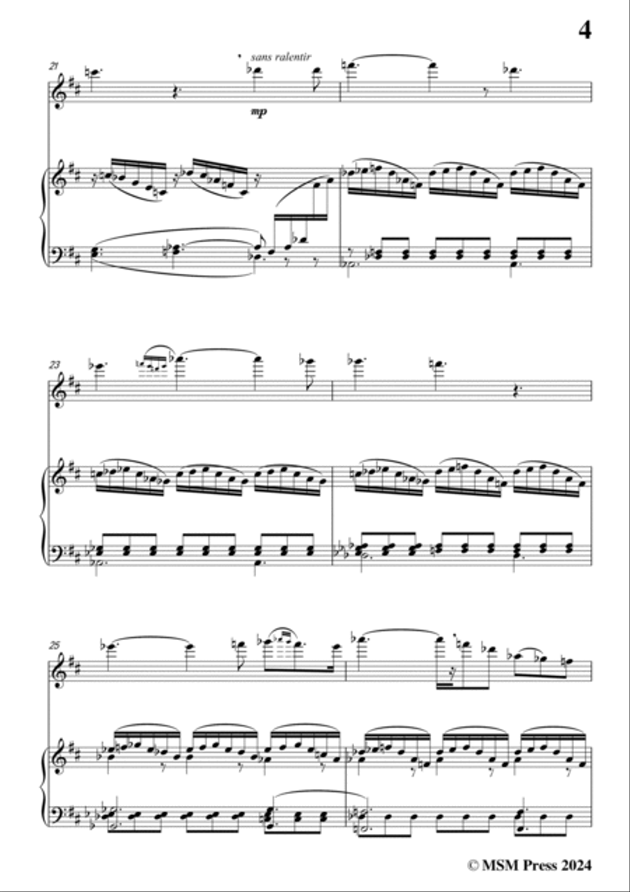 Berlioz-Le Spectre de la Rose,for Violin and Piano Voice scores gallery preview page 5