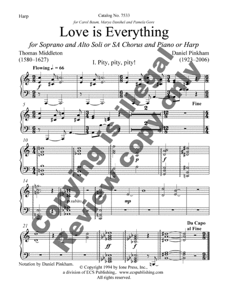 Love is Everything (Harp Part)
