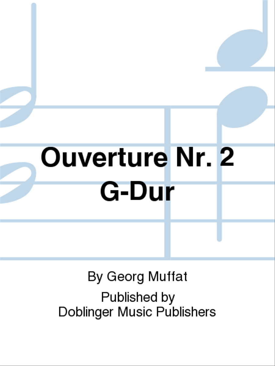 Ouverture Nr. 2 G-Dur Ouverture Nr. 2 G-Dur Basso Continuo scores gallery preview page 1