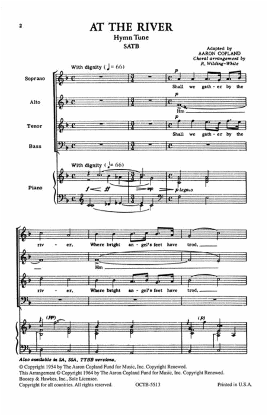 At the River At the River 4-Part scores gallery preview page 2