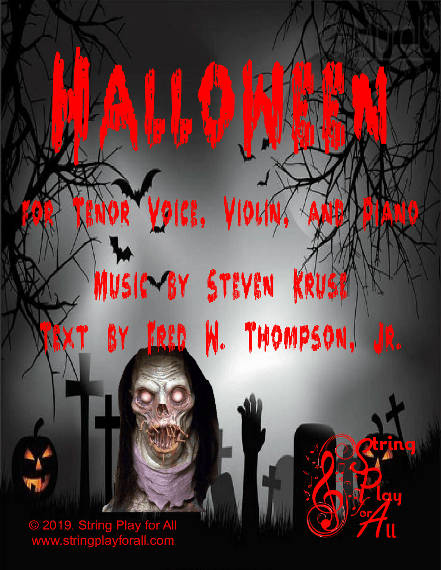 Halloween for Tenor Voice, Violin, and Piano Small Ensemble scores gallery preview page 1